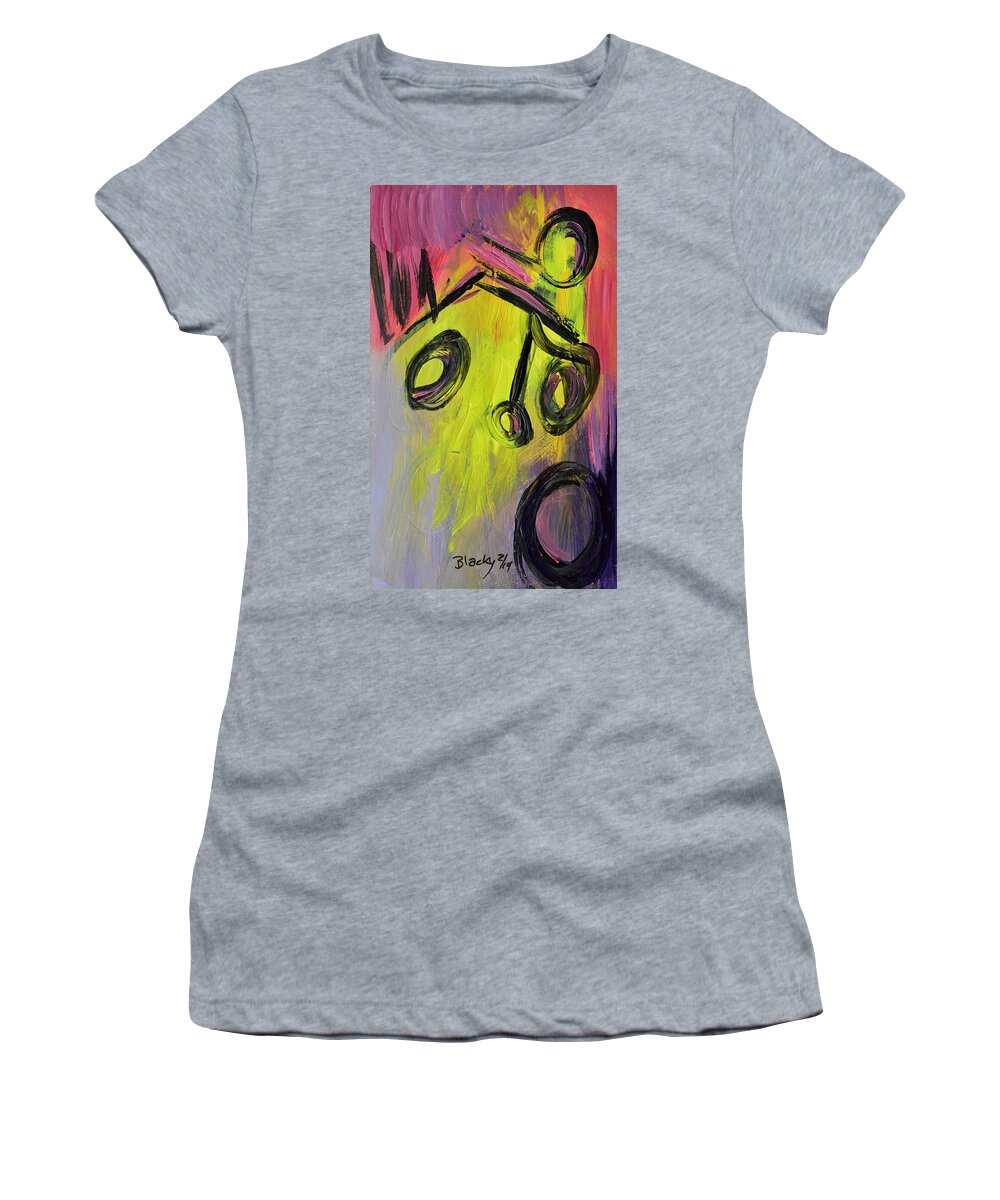 Taurus Women's T-Shirt featuring the painting Taurus by Donna Blackhall