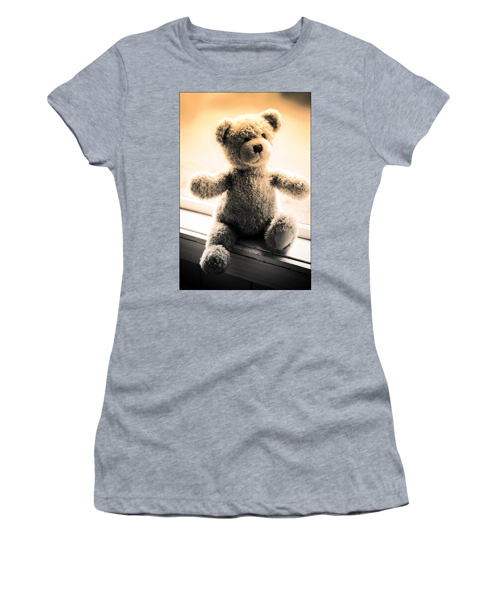 Teddy Bear Women's T-Shirt featuring the photograph Teddy B by Aaron Berg
