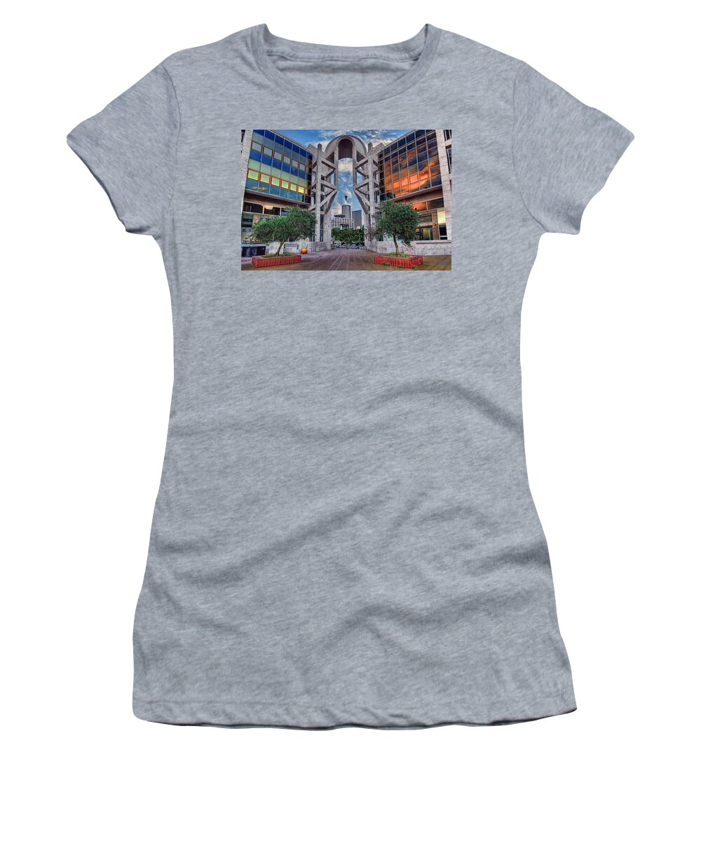 Israel Women's T-Shirt featuring the photograph Tel Aviv Performing Arts Center by Ronsho