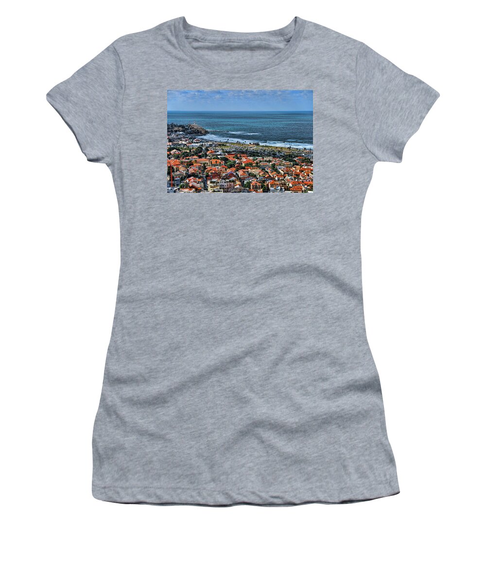 Israel Women's T-Shirt featuring the photograph Tel Aviv spring time by Ron Shoshani