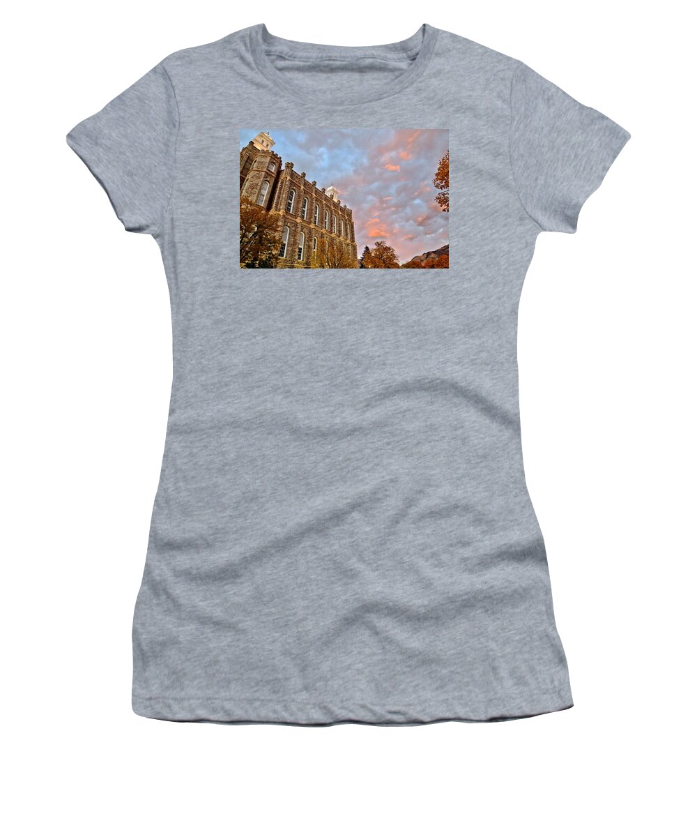 Logan Women's T-Shirt featuring the photograph Temple High by David Andersen