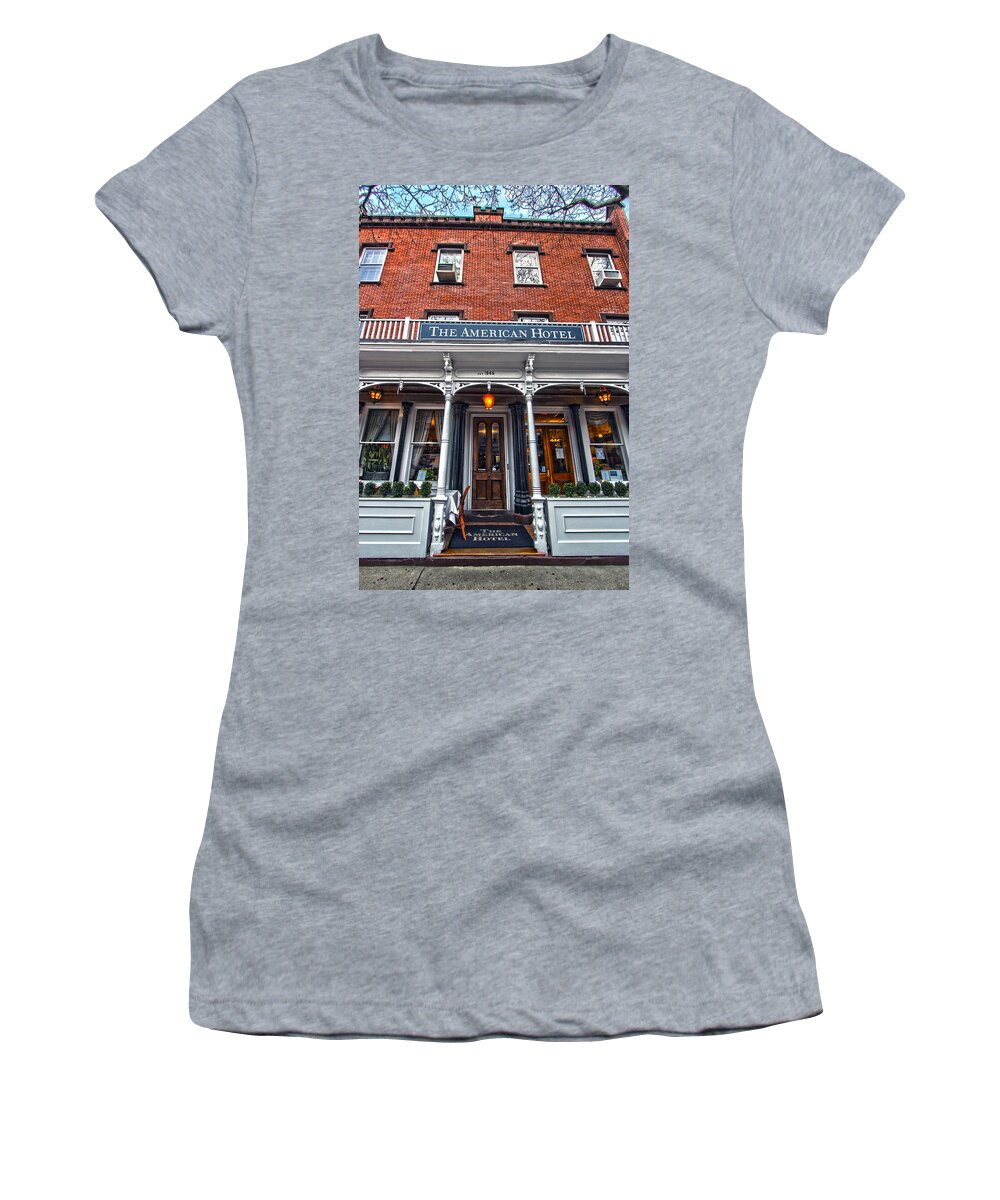American Hotel Women's T-Shirt featuring the photograph The American Hotel by Robert Seifert