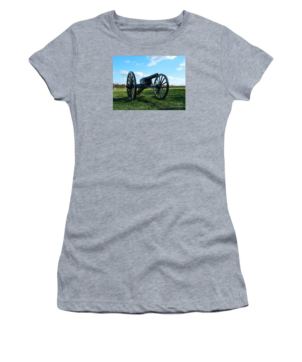 The Battle Is Over - Gettysburg Women's T-Shirt featuring the photograph The Battle Is Over - Gettysburg by Emmy Vickers