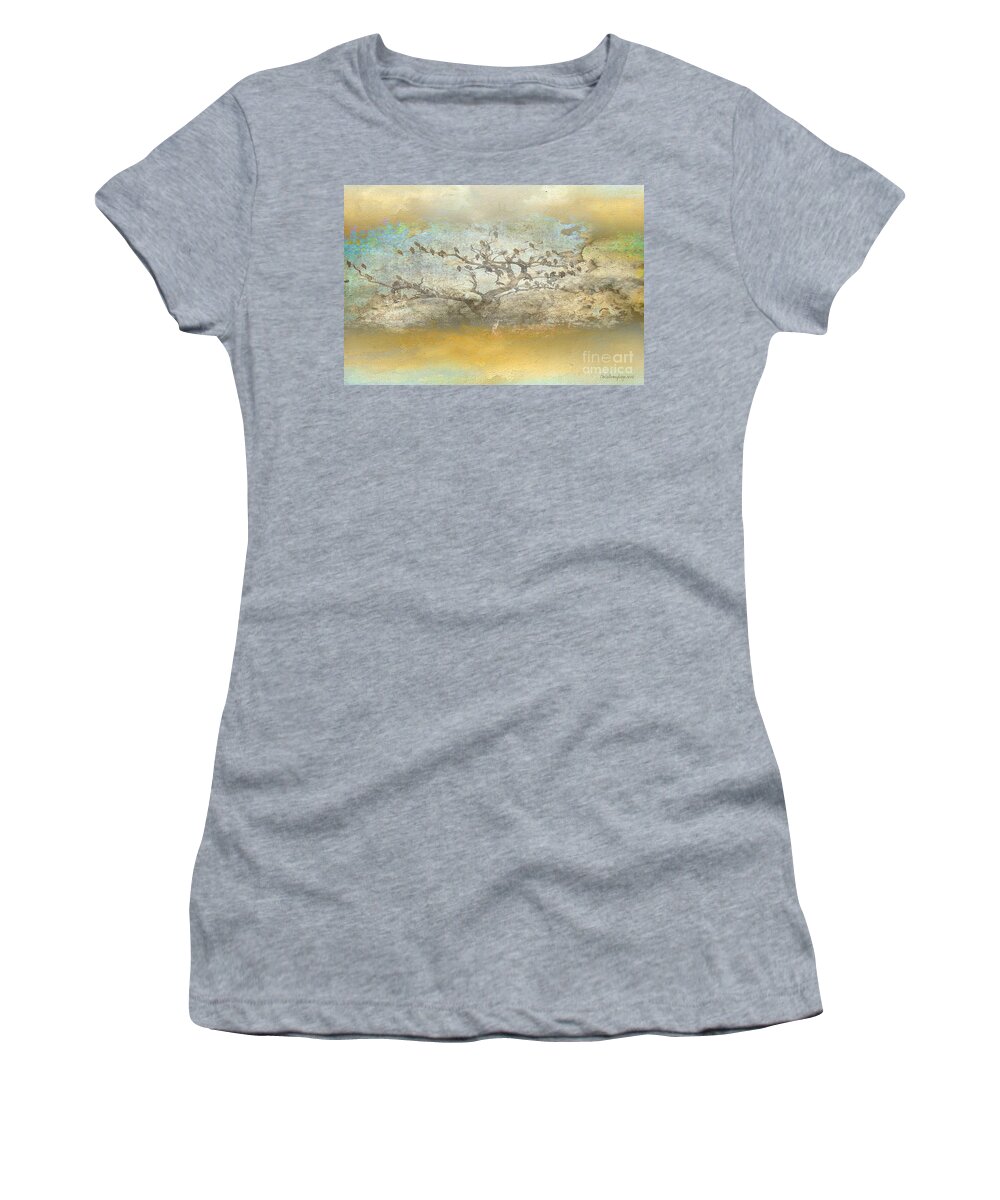Landscape Women's T-Shirt featuring the painting The Birdy Tree by Chris Armytage