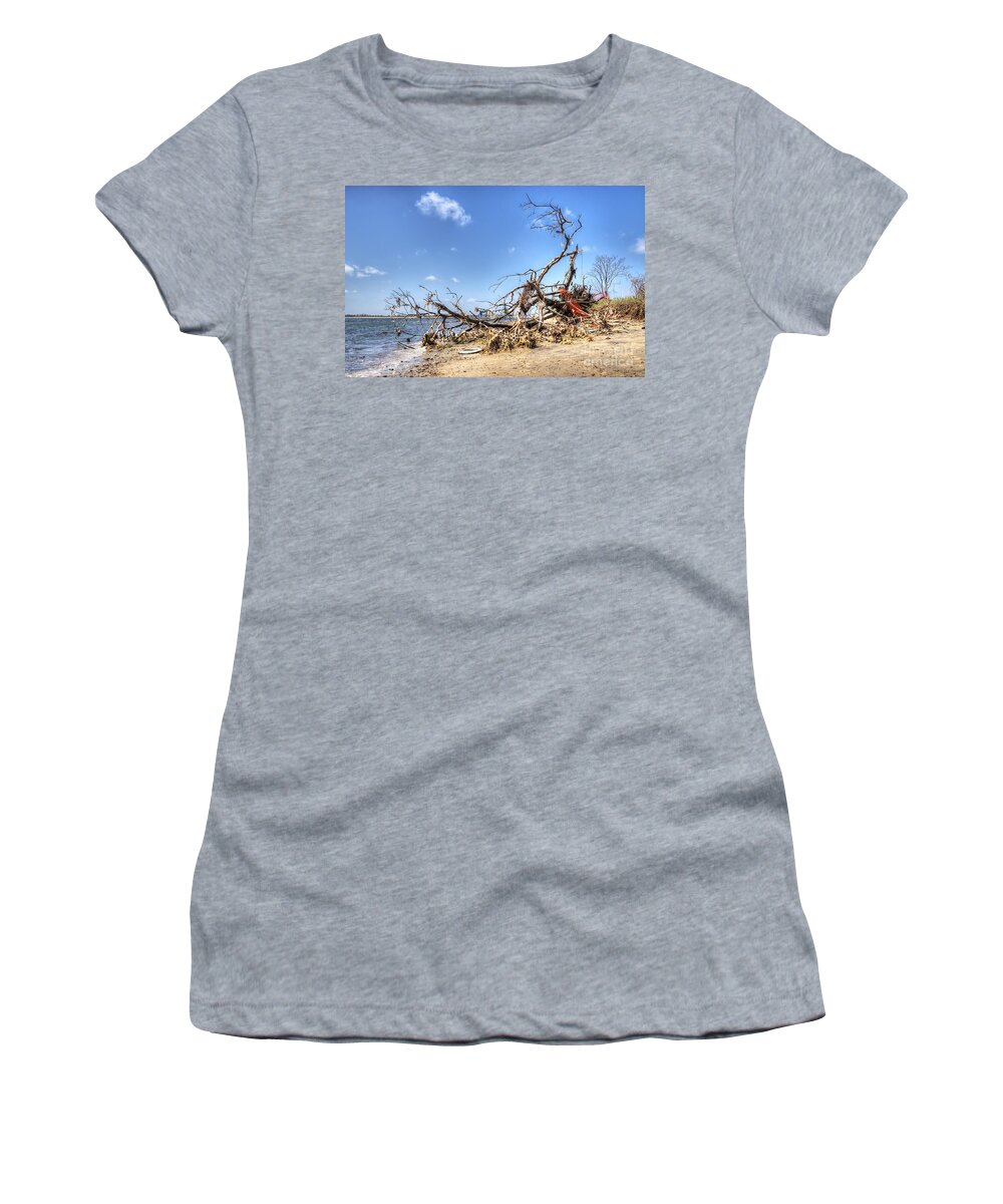 Washed Ashore Women's T-Shirt featuring the photograph The Bottle Tree by Rick Kuperberg Sr