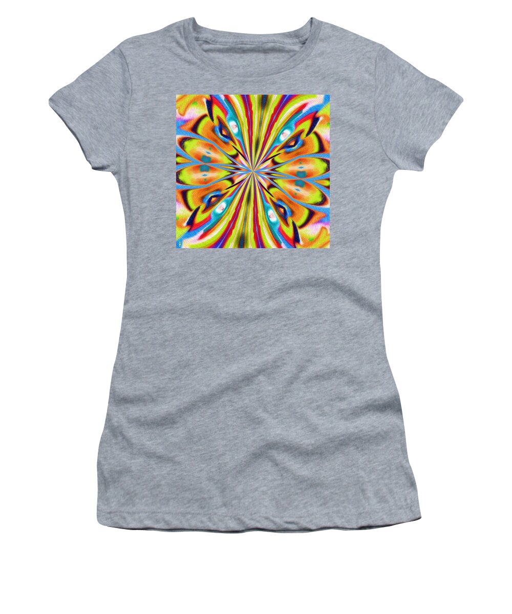 Butterfly Women's T-Shirt featuring the digital art The Butterfly Effect by Alec Drake