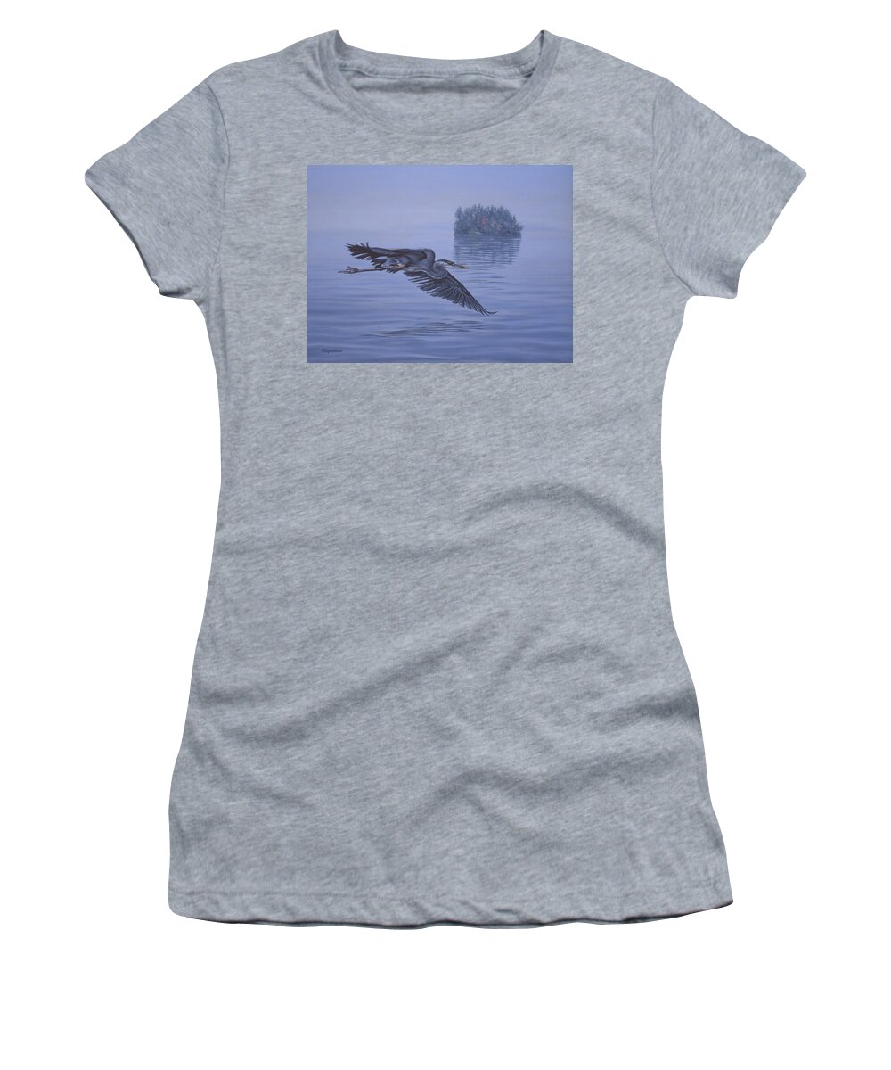 Great Women's T-Shirt featuring the painting The Fisherman by Richard De Wolfe