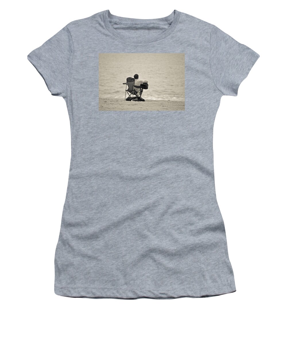 Boy Women's T-Shirt featuring the mixed media The Good Life by Trish Tritz