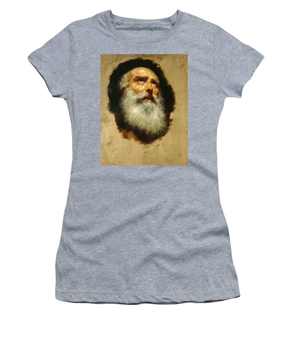 Anton Raphael Mengs Women's T-Shirt featuring the painting The Head of an Apostle by Anton Raphael Mengs