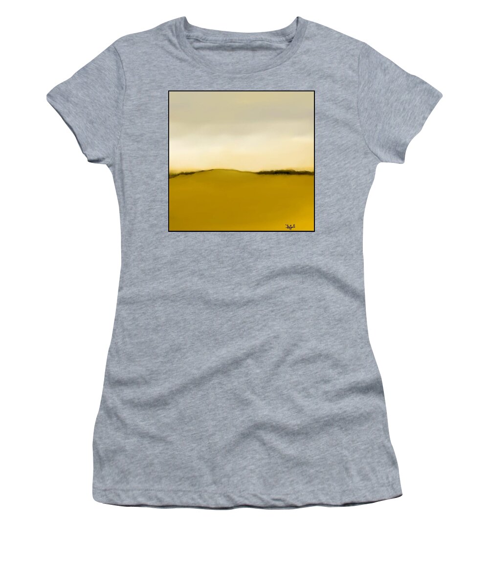 Fineartamerica.com Women's T-Shirt featuring the painting The Hill  A 1 by Diane Strain
