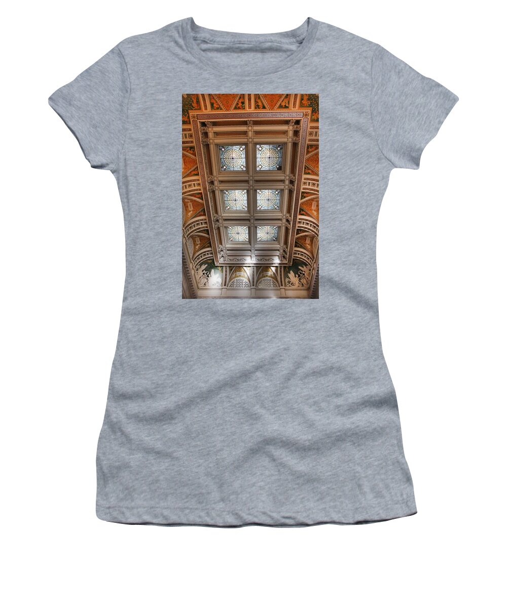 Kg Women's T-Shirt featuring the photograph The Library of Congress by KG Thienemann