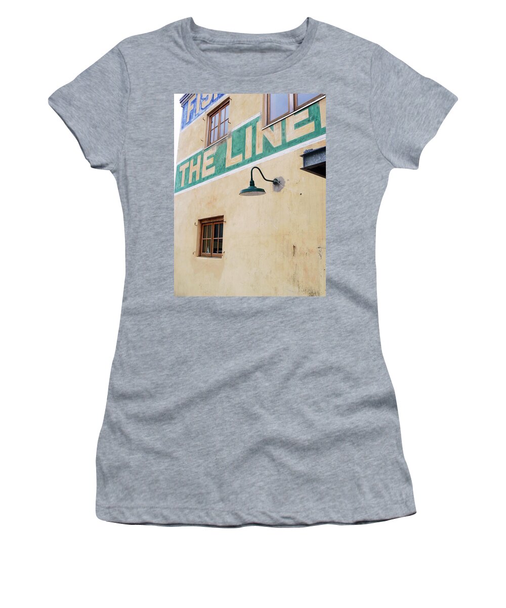Abstract Women's T-Shirt featuring the photograph The Line by Pamela Patch