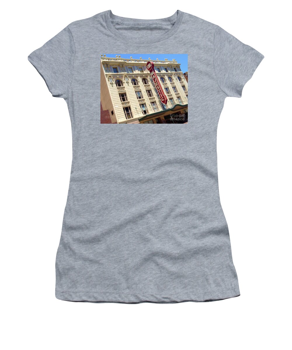 Majestic Theater Women's T-Shirt featuring the photograph The Majestic Theater Dallas #1 by Robert ONeil