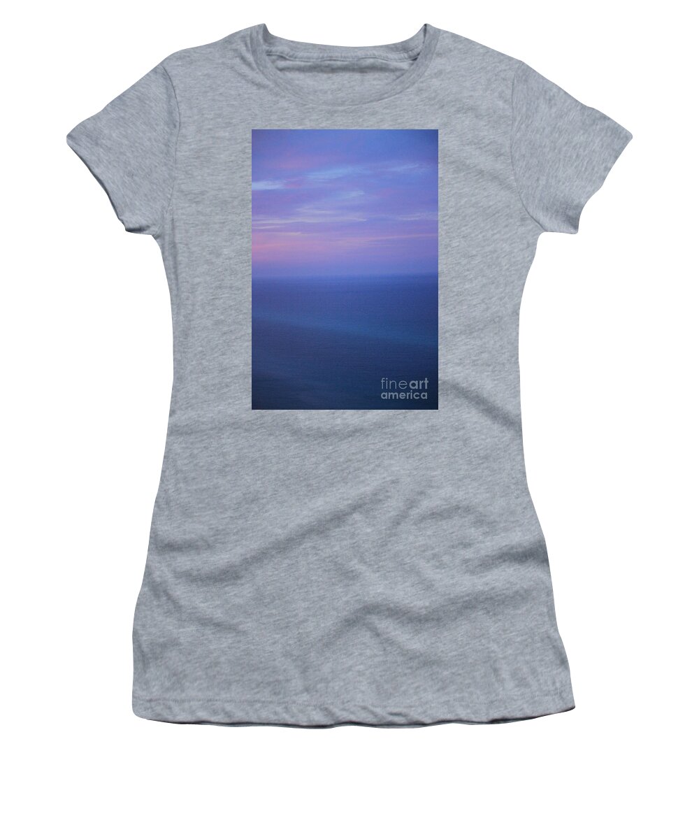 Blue Women's T-Shirt featuring the photograph Aww the beauty of the ocean off the Emerald Coast of Florida by Jennifer E Doll