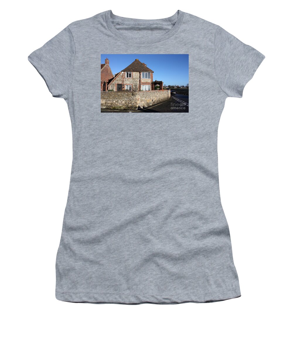 Bosham Women's T-Shirt featuring the photograph The Old Town Hall Shore Road Bosham by Terri Waters
