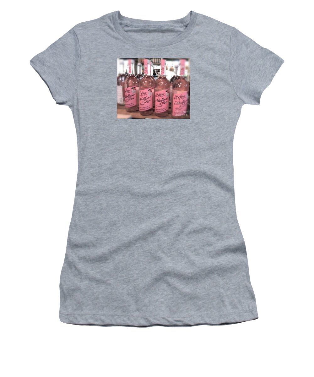 Pink Women's T-Shirt featuring the photograph The Pink Drink by Beth Saffer