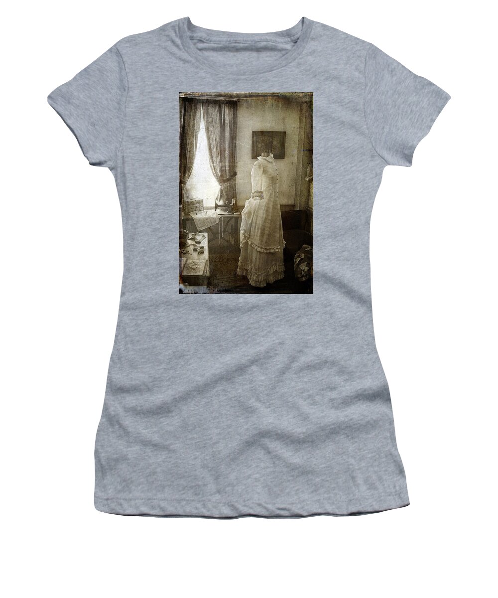 Cindi Ressler Women's T-Shirt featuring the photograph The Sewing Room by Cindi Ressler