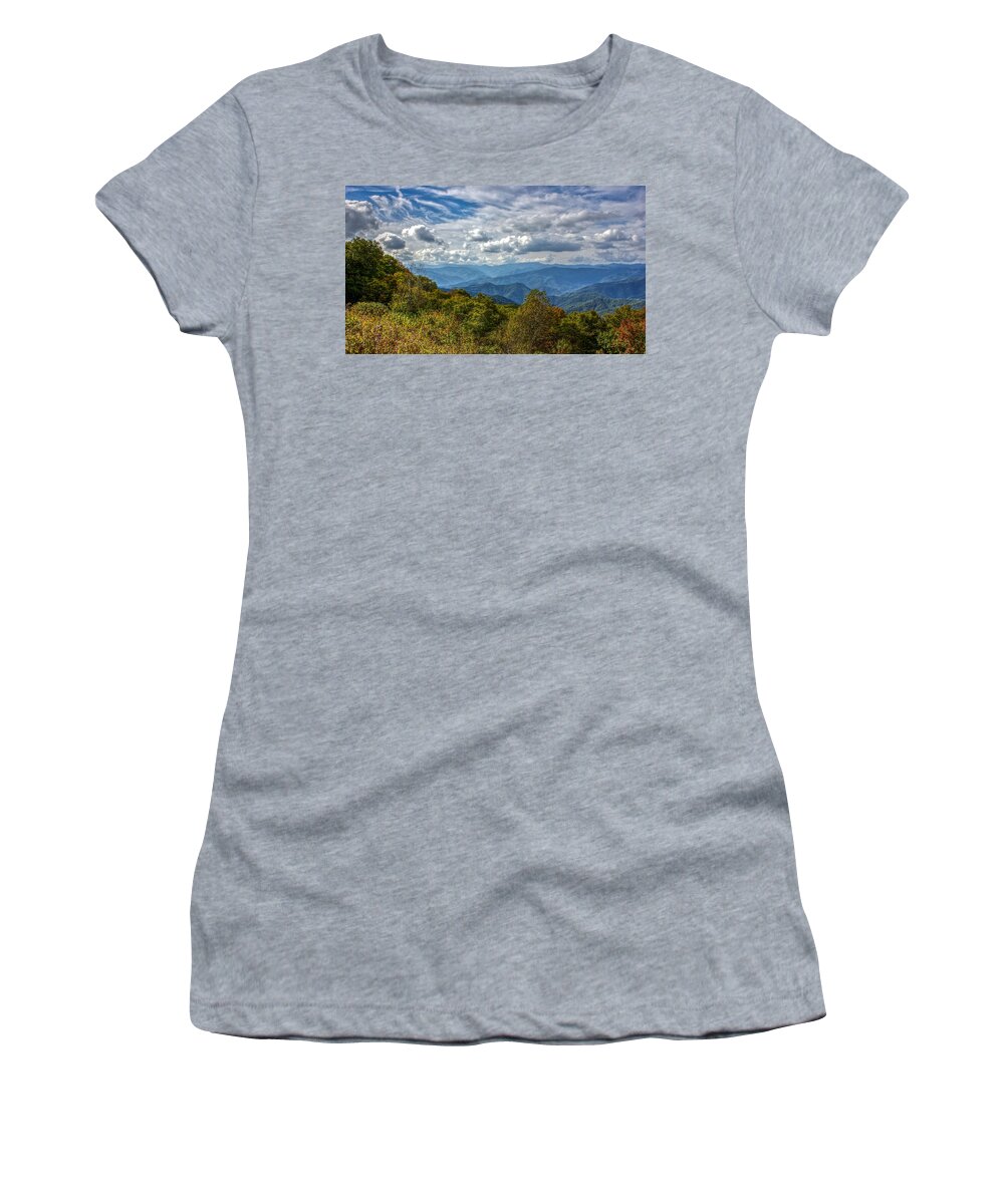 America Women's T-Shirt featuring the photograph The Smokys by Traveler's Pics