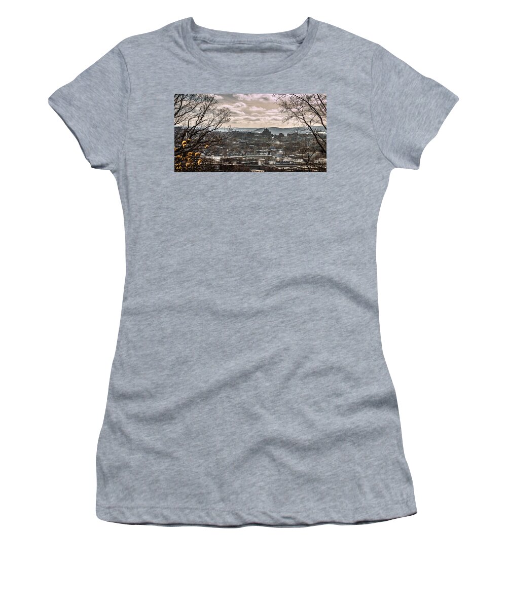 Syracuse Women's T-Shirt featuring the photograph The Syracuse Dome by Sandy Roe