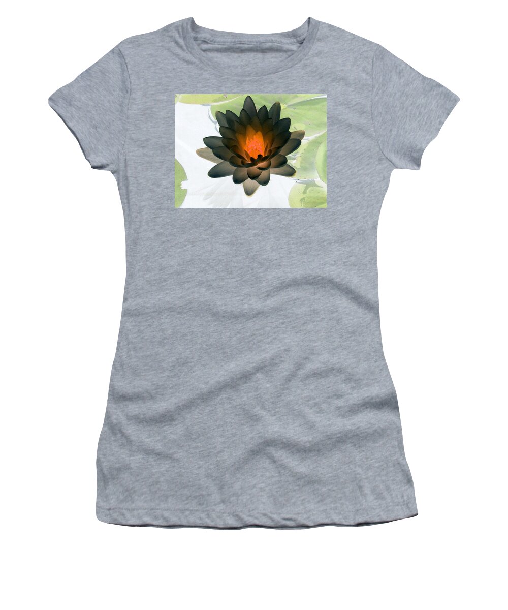 Water Lilies Women's T-Shirt featuring the photograph The Water Lilies Collection - PhotoPower 1035 by Pamela Critchlow