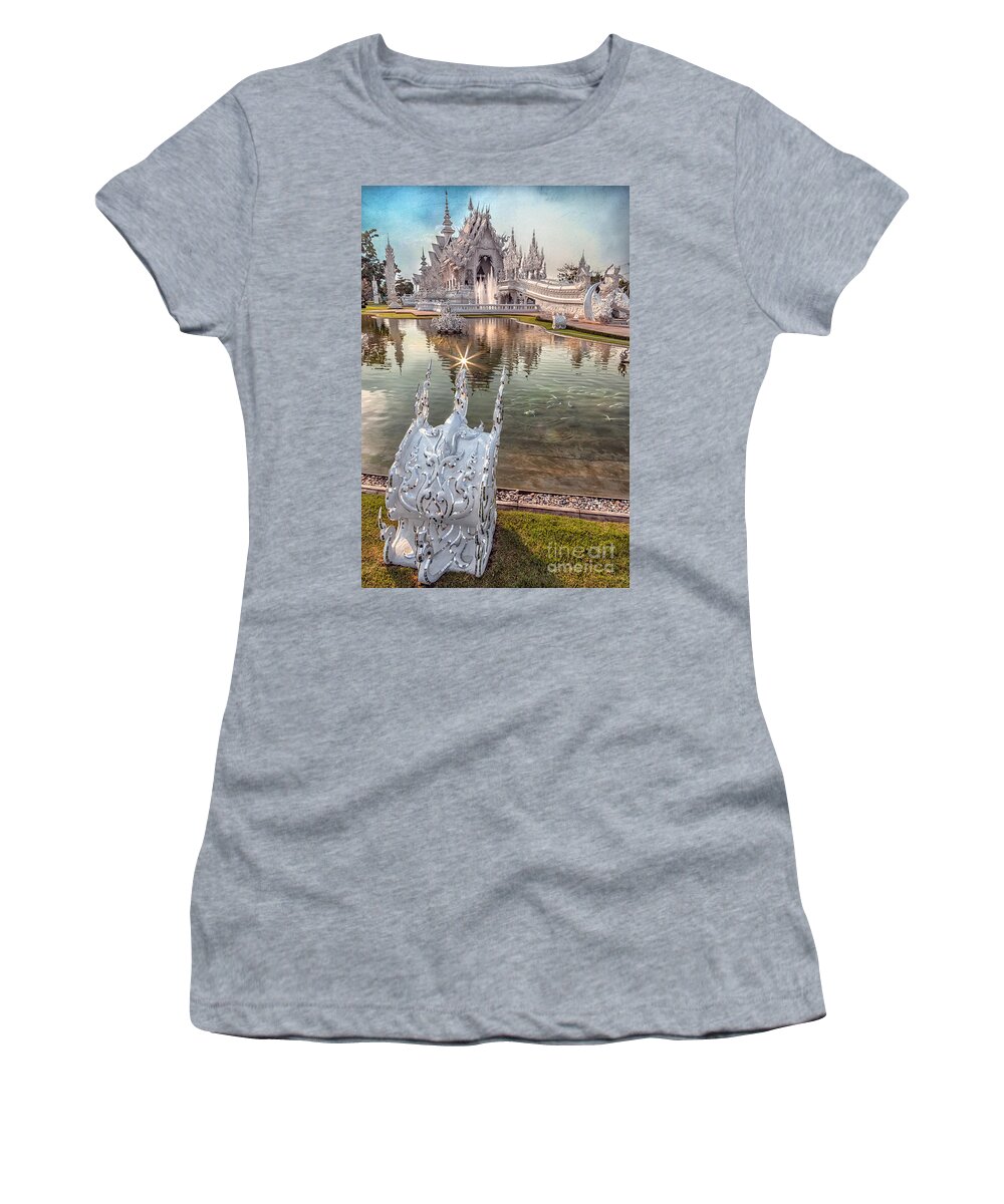 White Temple Women's T-Shirt featuring the photograph The White Temple by Adrian Evans