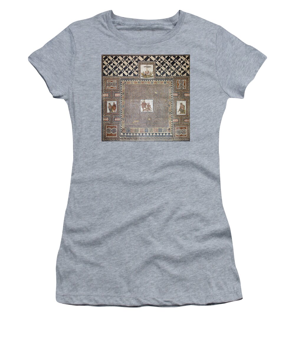 Archeology Women's T-Shirt featuring the photograph Theseus Mosaic, 4th Century by Science Source