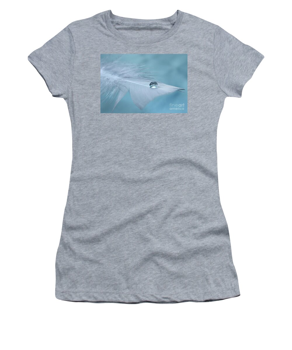 Feather Women's T-Shirt featuring the photograph Thoughts Of Yesterday by Krissy Katsimbras