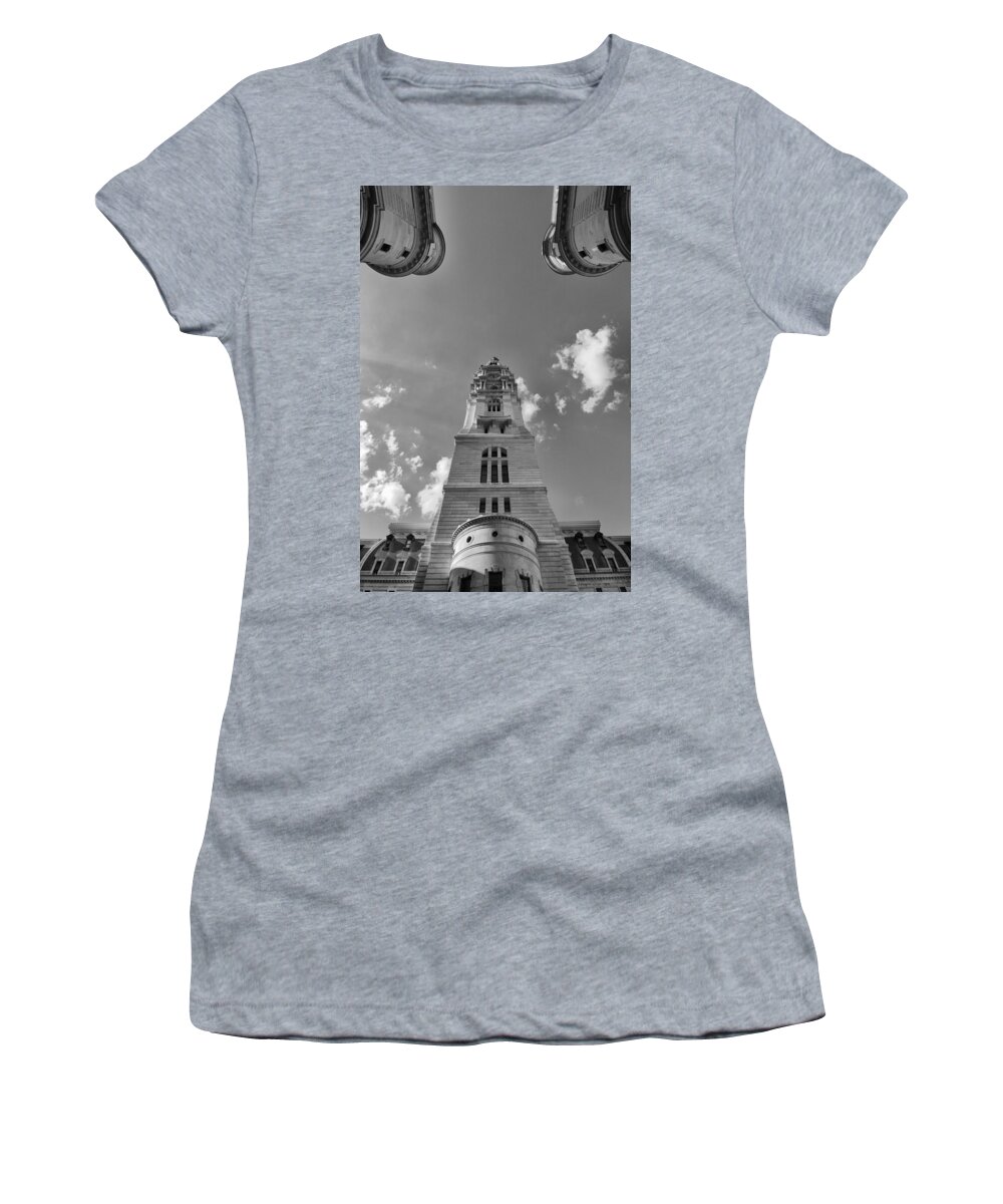 Cityscape Women's T-Shirt featuring the photograph Three Points of Justice by Paul Watkins