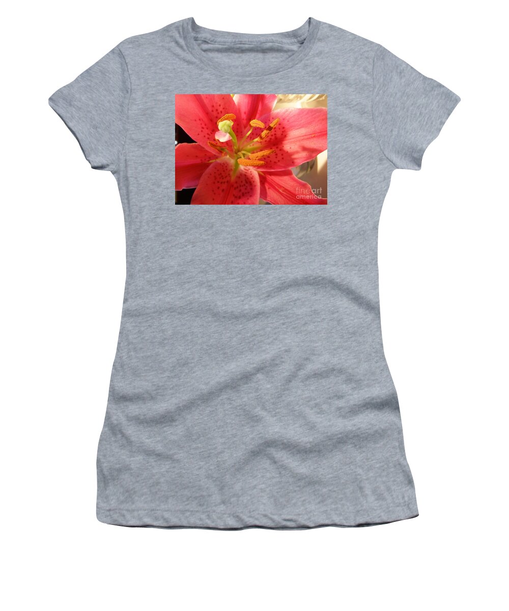 Tiger Lily Women's T-Shirt featuring the photograph Tiger Lily by Bev Conover