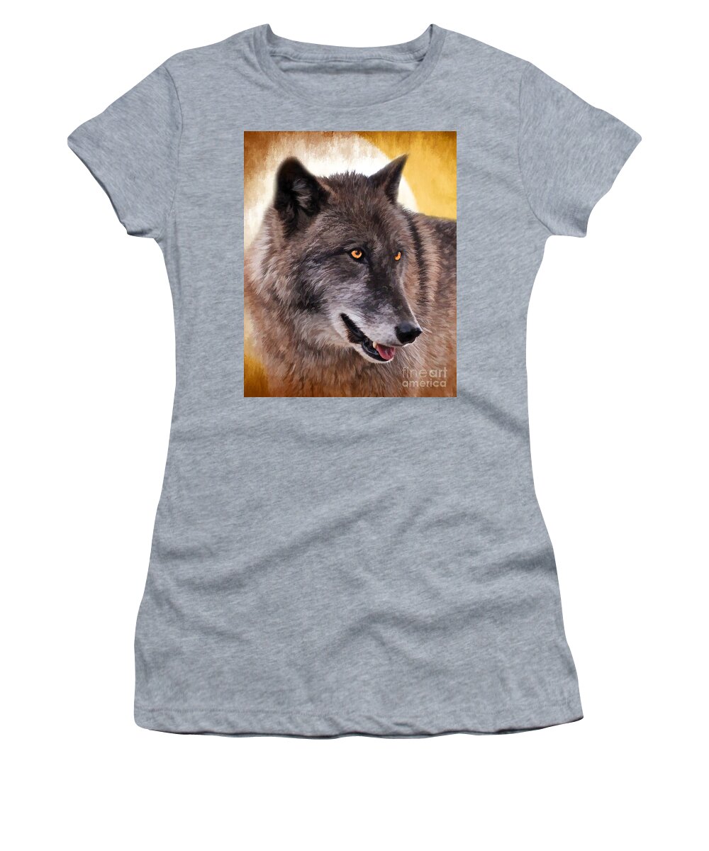 Wolf Women's T-Shirt featuring the photograph South Carolina Cares by Kathy Baccari