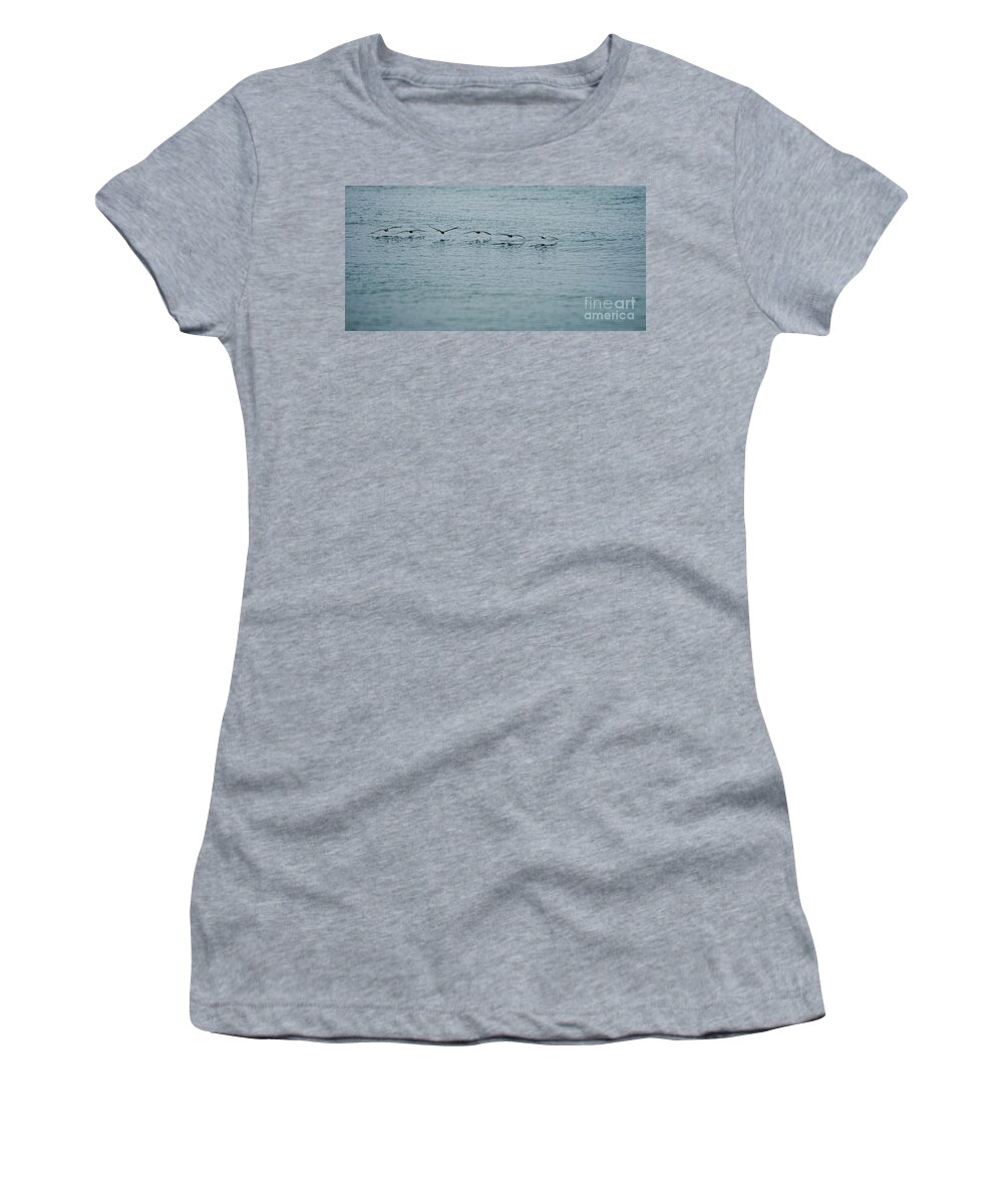 Six Women's T-Shirt featuring the photograph Time To Go Fishing by Peggy Hughes