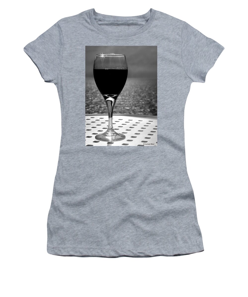Wine Women's T-Shirt featuring the photograph Time to Relax by Lucinda Walter