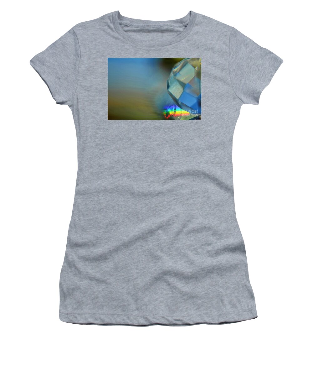 Rainbow Women's T-Shirt featuring the photograph Tiny Rainbow by Debbie Portwood