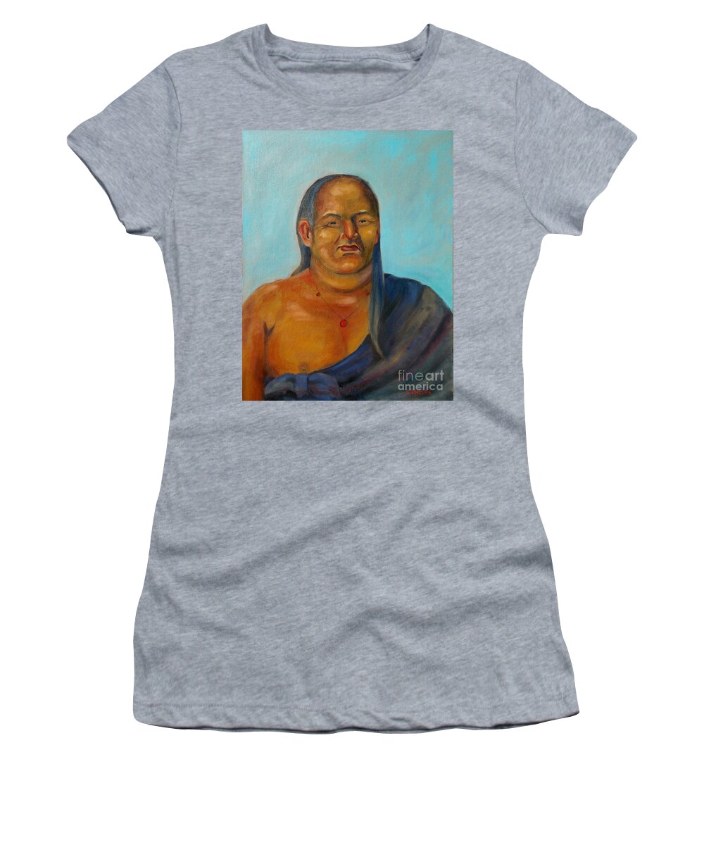  Women's T-Shirt featuring the painting Tochtli by Lilibeth Andre