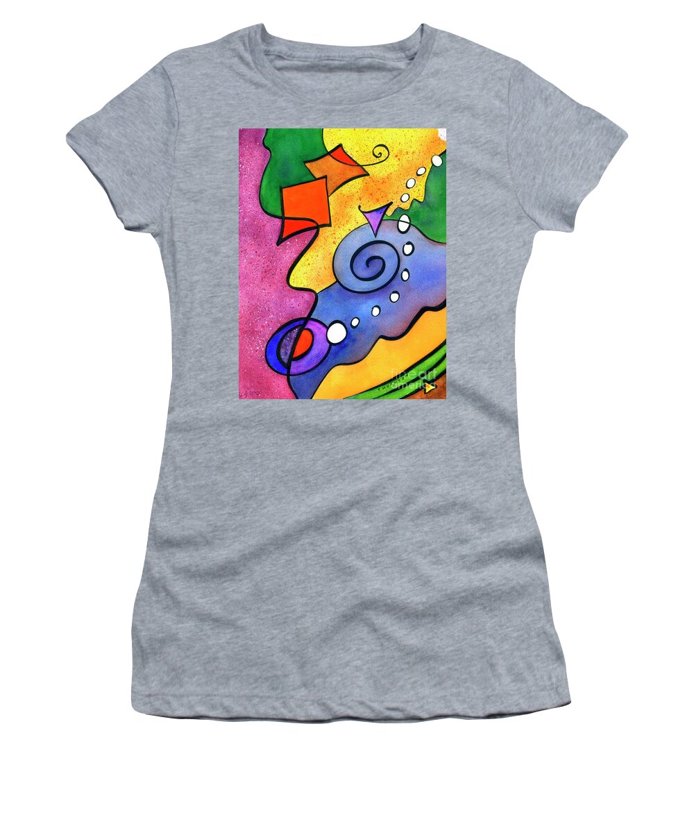 Tradewinds Women's T-Shirt featuring the painting Tradewinds by Diane Thornton