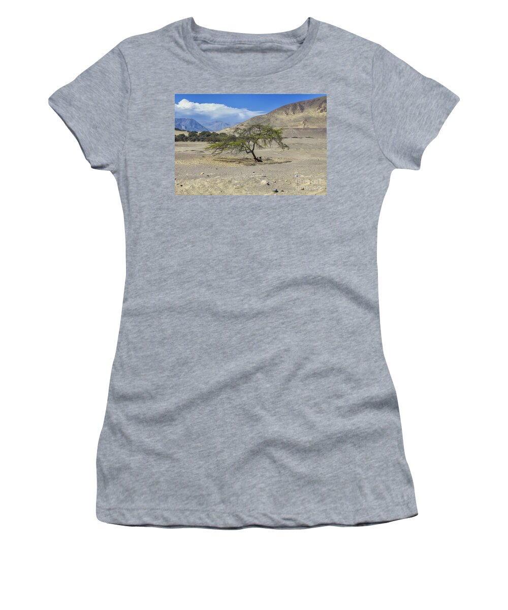 Tree Women's T-Shirt featuring the photograph Tree in desert by Patricia Hofmeester