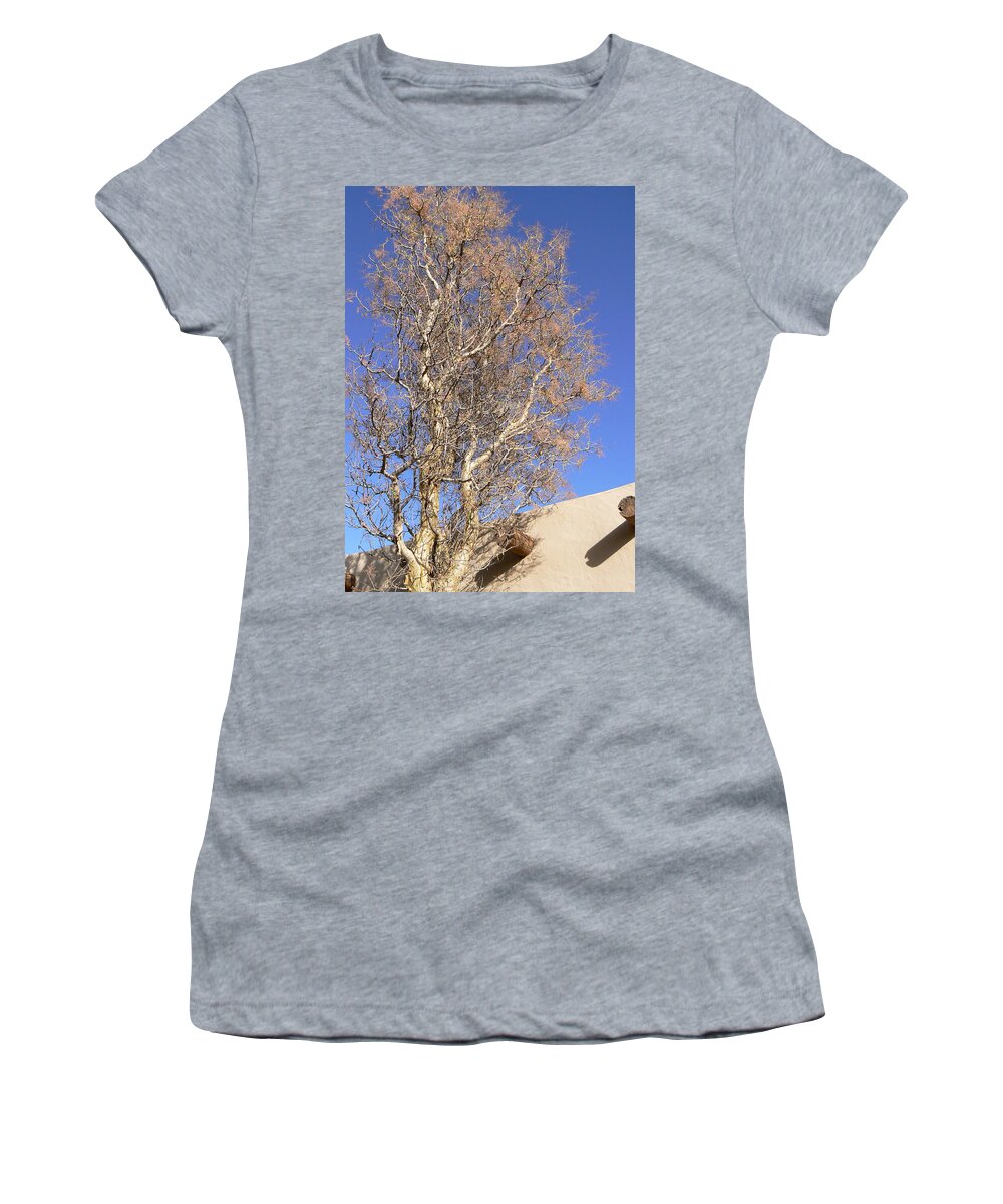 Tree Women's T-Shirt featuring the photograph Tree with Adobe by Laurel Powell