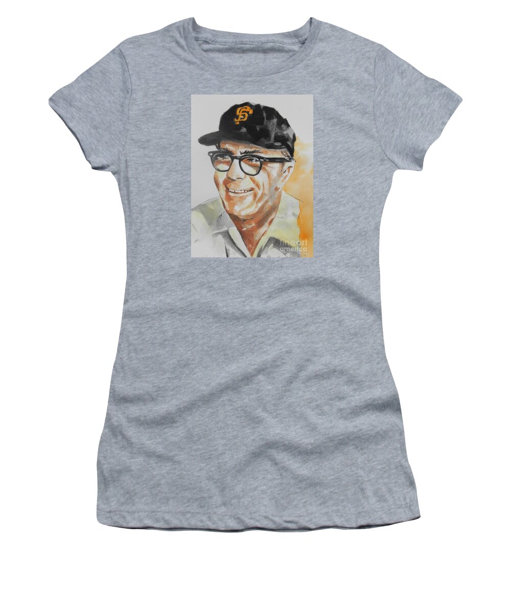 Watercolor Painting Women's T-Shirt featuring the painting Tribute To Edward Logan My Grandfather by Chrisann Ellis