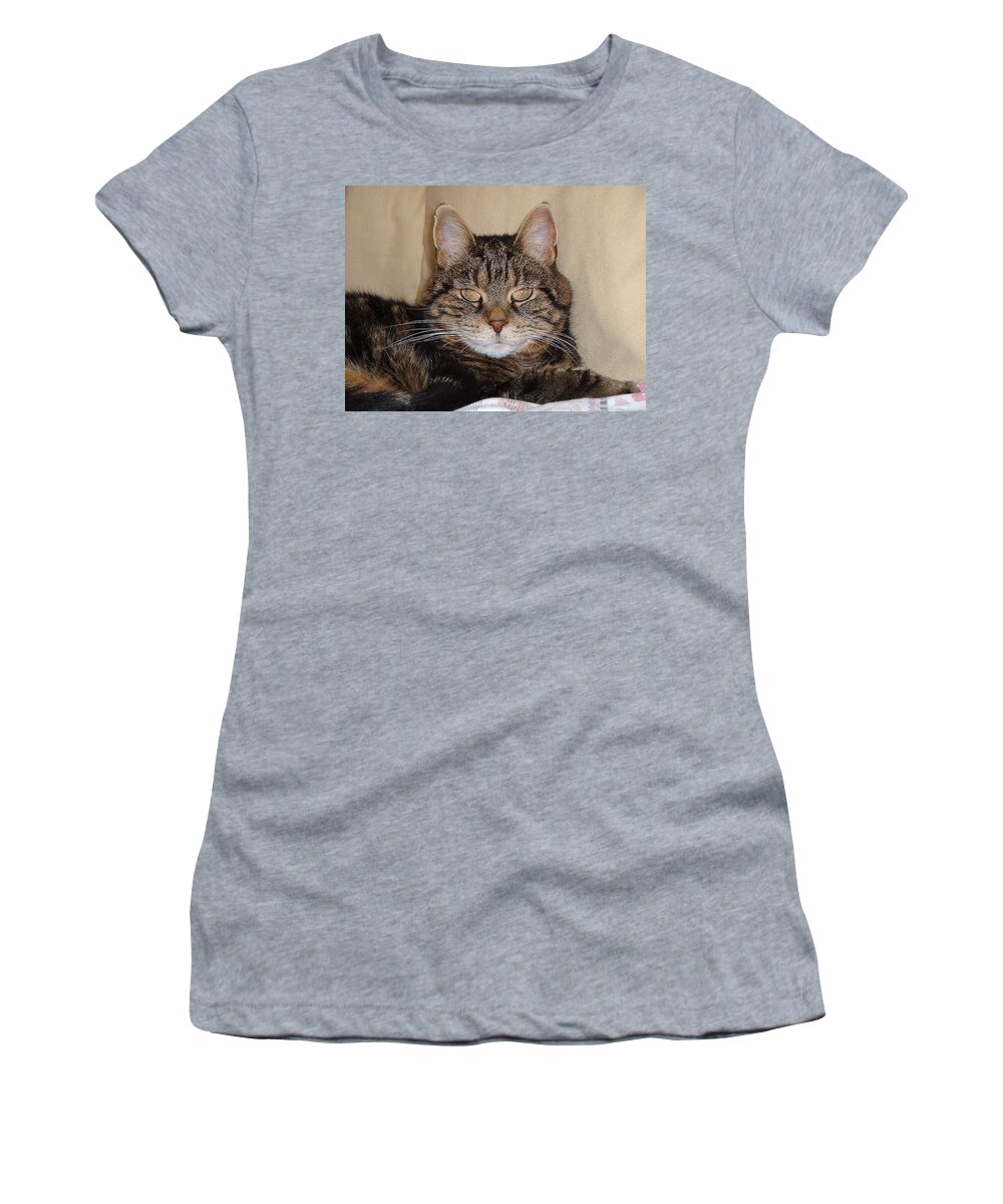Cats Women's T-Shirt featuring the photograph Tripod by Guy Whiteley