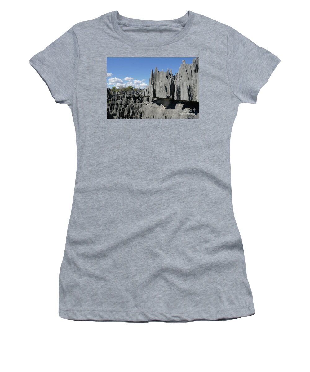 Prott Women's T-Shirt featuring the photograph Tsingy de Bemaraha Madagascar 2 by Rudi Prott