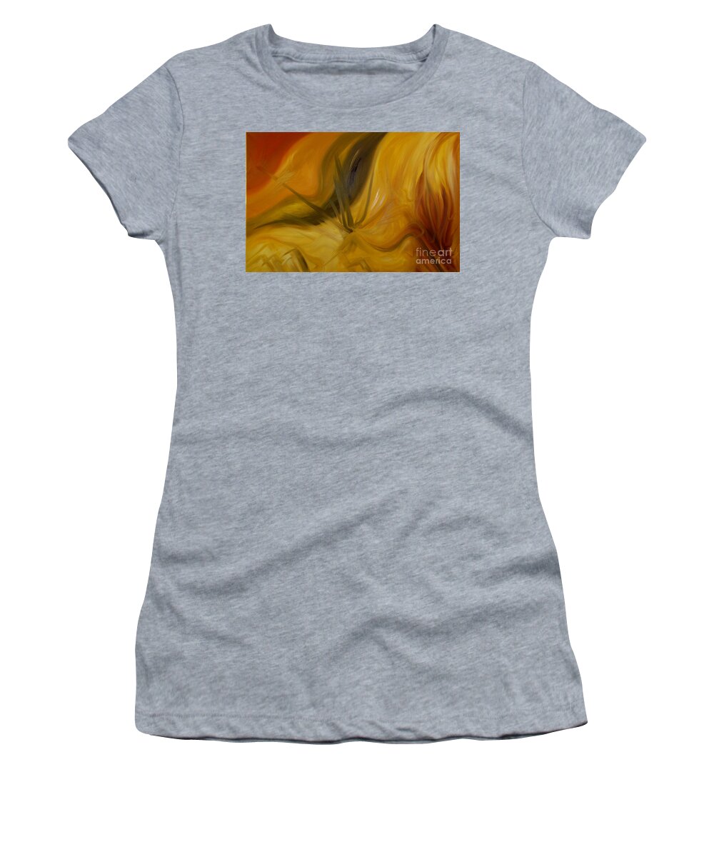 Undergrowth Women's T-Shirt featuring the painting Undergrowth I by James Lavott