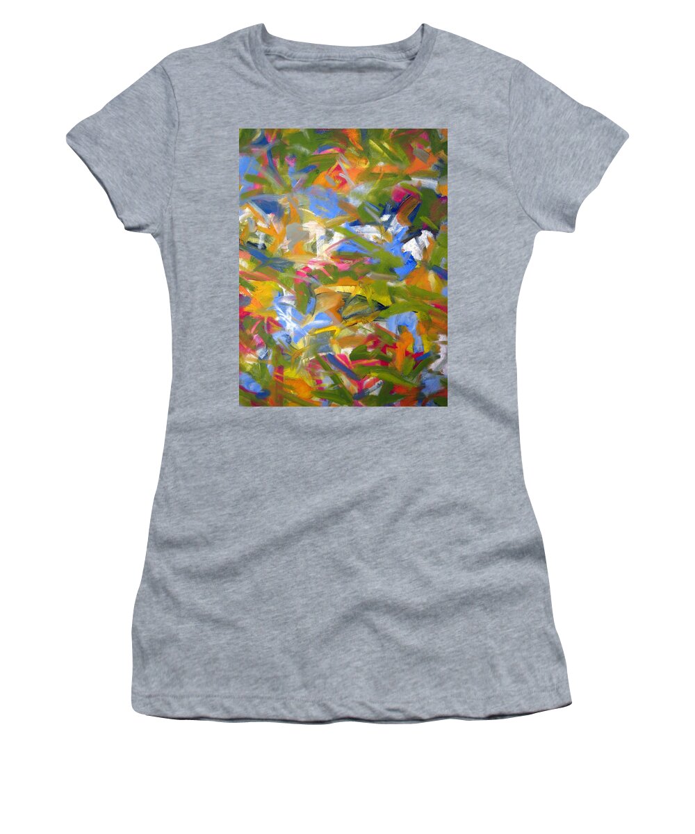 Landscape Women's T-Shirt featuring the painting Untitled #22 by Steven Miller
