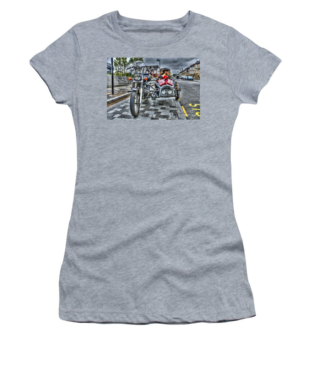 Ural Wolf 750 And Sidecar Women's T-Shirt featuring the photograph Ural Wolf 750 And Sidecar by Steve Purnell