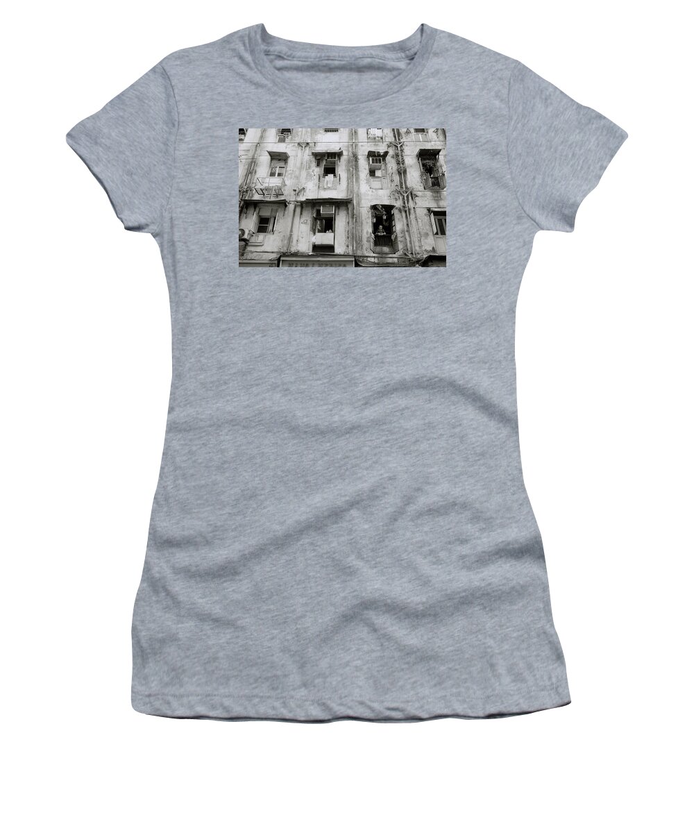 Mumbai Women's T-Shirt featuring the photograph Housing In Urban Bombay by Shaun Higson
