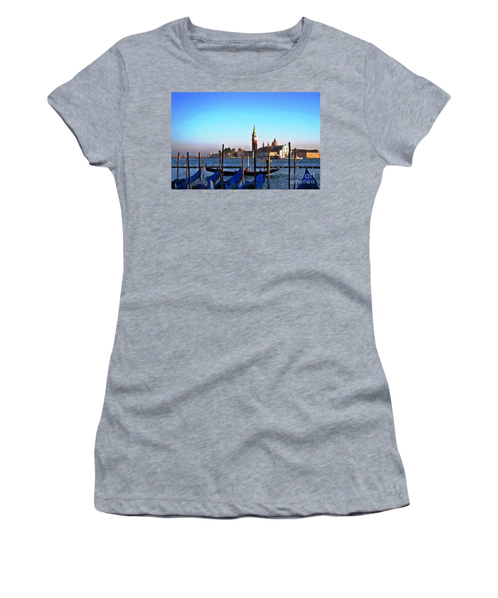 Water Canal Women's T-Shirt featuring the photograph Venezia City of Islands by Phillip Allen