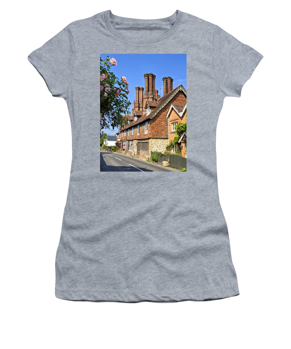 Victorian Women's T-Shirt featuring the photograph Victorian Architecture by Shirley Mitchell