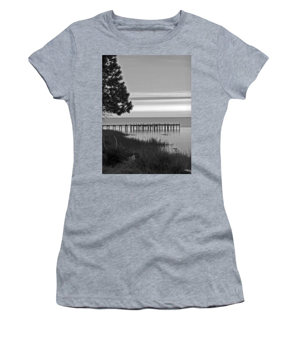 Ocean Women's T-Shirt featuring the photograph View of the Old Dock by Jennifer Robin