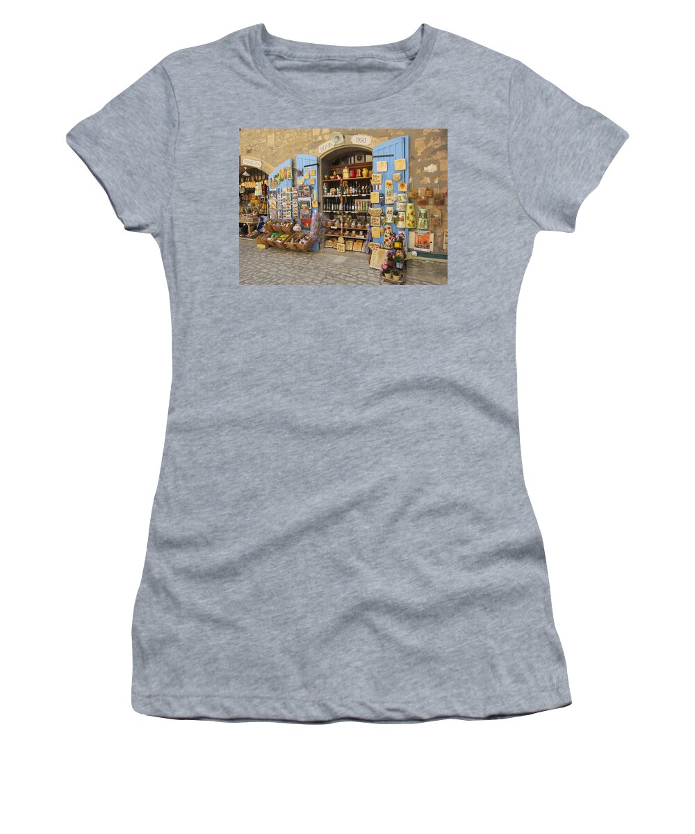 Village Women's T-Shirt featuring the photograph Village Shop Display by Pema Hou
