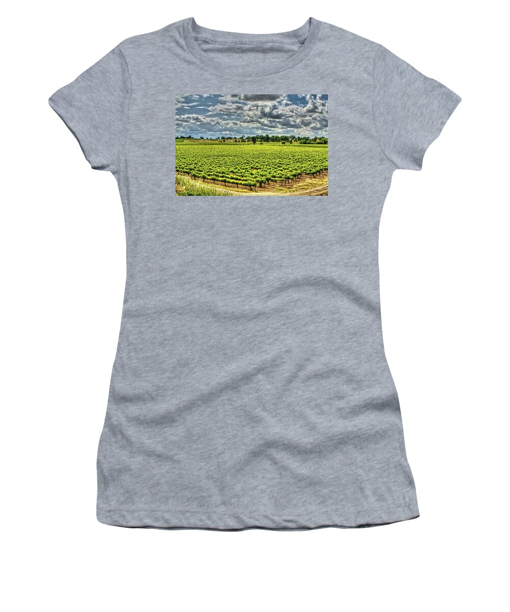Highway 88 Women's T-Shirt featuring the photograph Vineyards Almost Ripe by SC Heffner