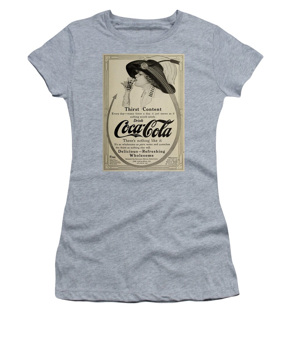 Vintage Coca Cola Ad 1911 Women's T-Shirt by Georgia Clare - Fine
